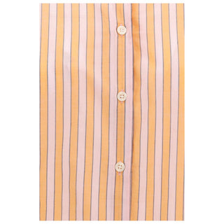 Oranges Baumwollhemd mit Muster