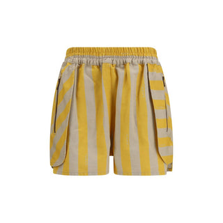 Bermudas bicolor de algodón