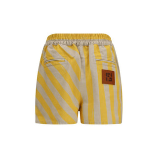 Bermudas bicolor de algodón