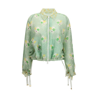 Bicolor Silk Bomber