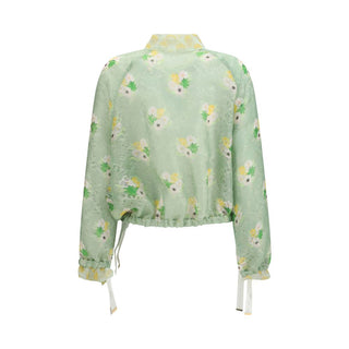 Bicolor Silk Bomber