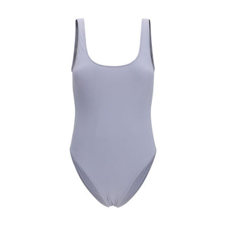 Gray Polyamide One-Piece Swimsuit