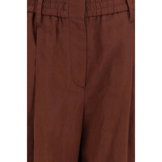 Braune Freizeithose aus Baumwolle