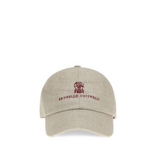 Gorra beige de seda (gorra de béisbol)