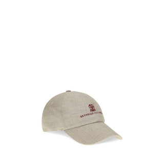 Gorra beige de seda (gorra de béisbol)