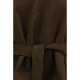 Blusa marrón de algodón
