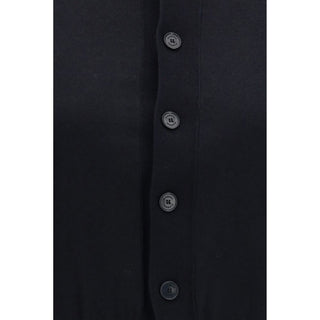 Black Cotton Cardigan