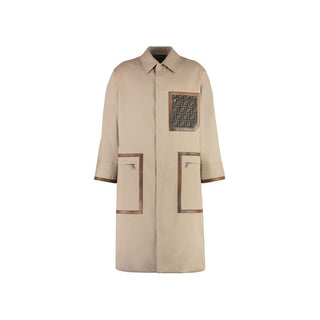 Abrigo beige de algodón