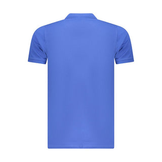 Polo para hombre de algodón azul