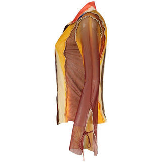 Beige Polyester Women Shirt