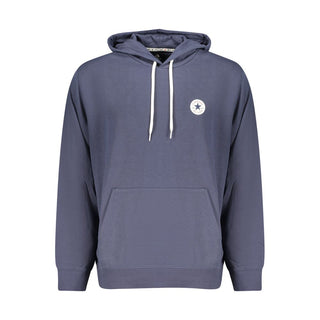Sudadera con capucha para hombre de algodón azul