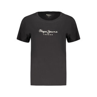 Black Cotton Women's TShirt