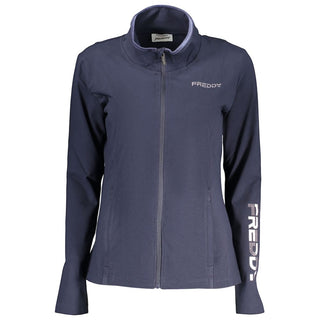 Blaues Damen-Sweatshirt aus Baumwolle