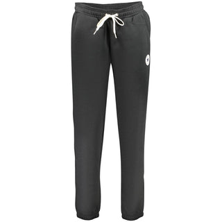 Pantalones negros de algodón para mujer