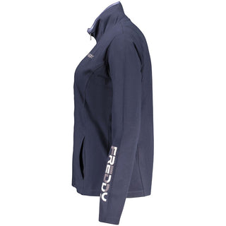 Blaues Damen-Sweatshirt aus Baumwolle