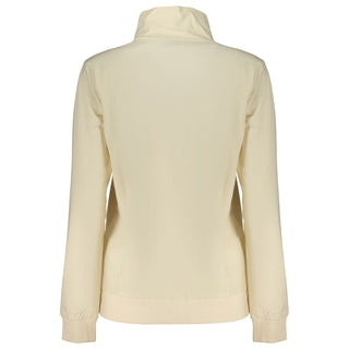Sudadera beige de algodón para mujer