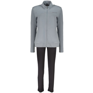 Blaues Baumwoll-Sweatshirt-Set für Damen
