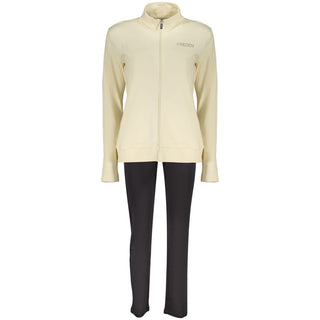 Beige Cotton Women Sweatshirt