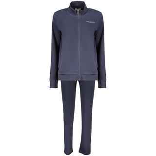 Blaues Damen-Sweatshirt aus Baumwolle