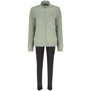 Grünes Damen-Sweatshirt aus Baumwolle