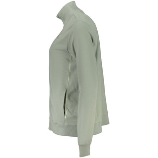 Sudadera verde de algodón para mujer