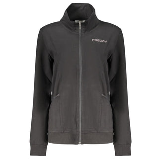 Black Cotton Women's Sweatshirt