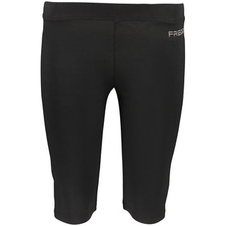 Schwarze kurze Damen Baumwollhose