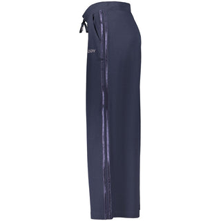 Blue Cotton Women's Trouser