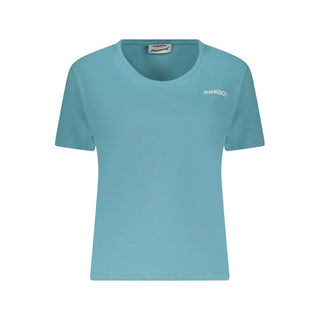 Azzurro Baumwoll-T-Shirt für Damen
