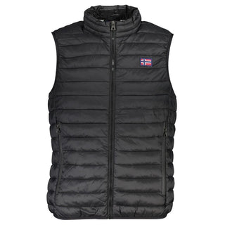 Schwarze Polyamid-Herrenjacke