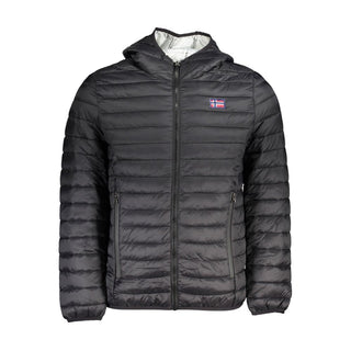 Black Polyamide Men's Jacket