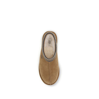 Beige Leder-Mules