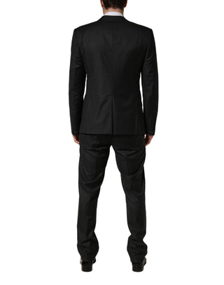 Traje Formal Slim Fit de 3 Piezas para Hombre de Lana Negro