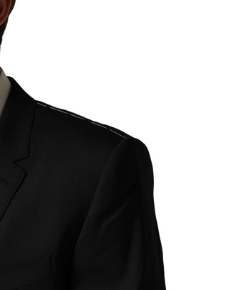 Traje Formal Slim Fit de 3 Piezas para Hombre de Lana Negro