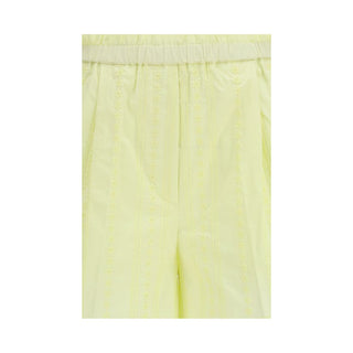 Bicolor-Bermudashorts aus Baumwolle