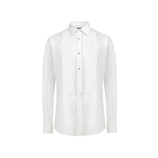 Camisa de vestir blanca de algodón