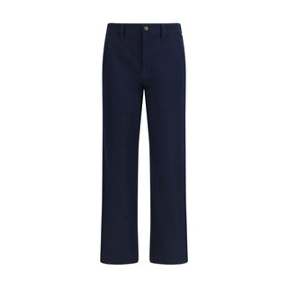 Blue Cotton Chino Pants