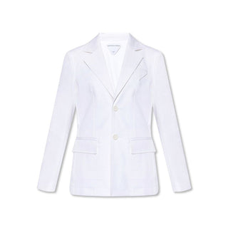 Weißer Baumwoll-Blazer