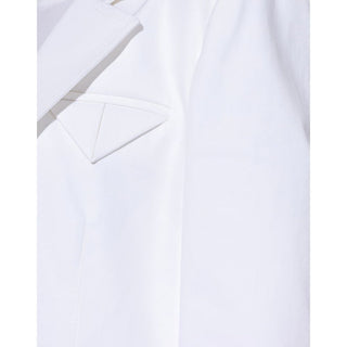 Blazer de algodón blanco