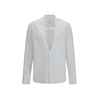 Camisa de algodón blanca