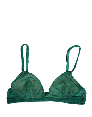 Sostén de Copa Suave de Nylon Elástico Verde