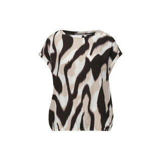 Blusa de viscosa marrón