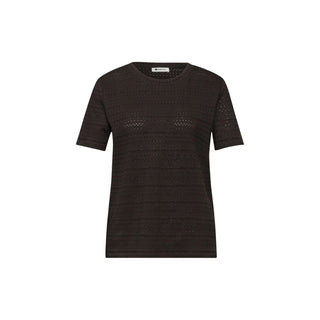 Braunes Baumwoll-T-Shirt