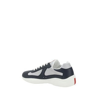 Blue Polyamide Athletic Sneakers