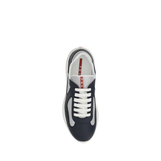 Blue Polyamide Athletic Sneakers