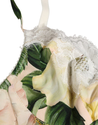 Multicolor Floral Print Soft Cup Bra Underwear