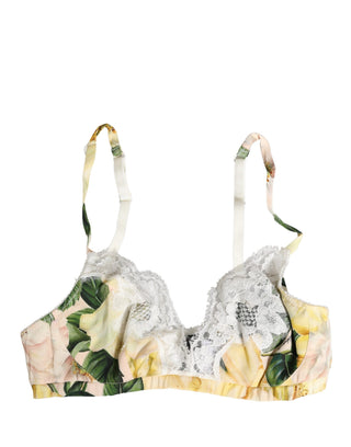 Multicolor Floral Print Soft Cup Bra Underwear