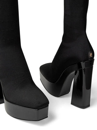 Black Fabric Over The Knee