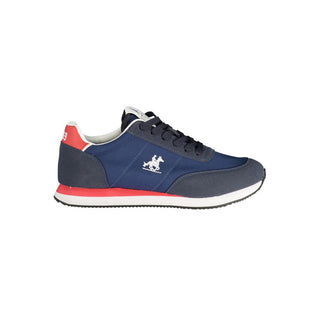 Blauer Polyester Herren-Sneaker