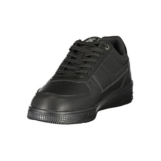 Black Polyurethane Men's Sneaker